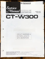 Pioneer CT-W300 Cassette Service Manual *Original*