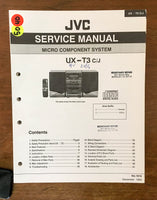 JVC UX-T3 Stereo System Service Manual Notice *Original*