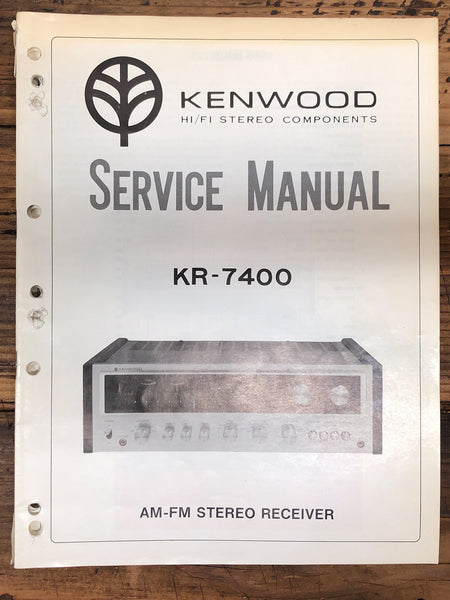 Kenwood KR-7400 Receiver  Service Manual *Original*