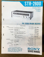 Sony STR-2800 Receiver Service Manual *Original*