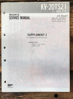 Sony KV-20TS21 TV Supp. Service Manual *Original*