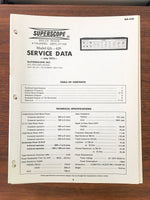 Superscope QA-420 Amplifier Service Manual *Original*