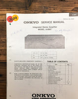 Onkyo A-8087 Amplifier  Service Manual *Original*