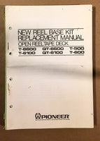 Pioneer T- QT-6100 6600 500 600 Tape Deck  Service Manual *Original*