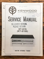 Kenwood KT-615 KT-6155 Tuner  Service Manual *Original*
