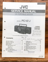 JVC PC-V2 J Stereo  Service Manual *Original*