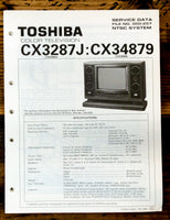 Toshiba CX3287J CX34879 TV / Television Service Manual *Original*