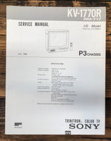 Sony KV-1751 KV-1951 TV  Service Manual *Original*