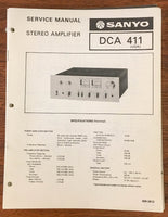 Sanyo DCA 411 Amplifier Service Manual *Original*