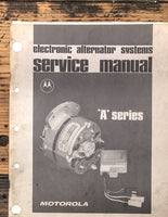 Motorola 1972 A Series Alternator 53 pgs Service Manual *Original*