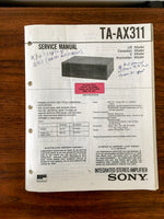 Sony TA-AX311 Amplifier Service Manual *Original*