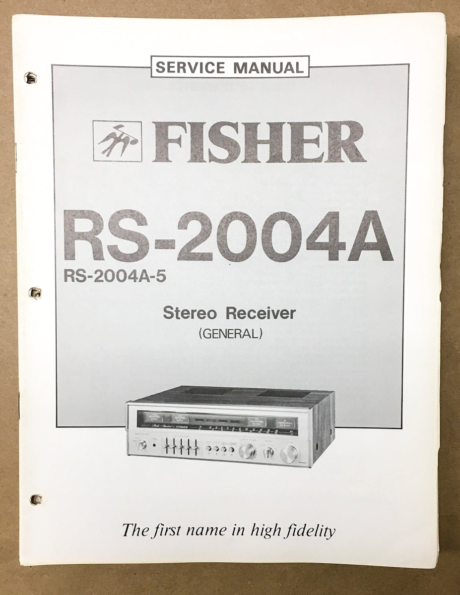 Fisher RS-2004A 2004 a Receiver Service Manual *Original*