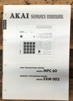 Akai MPC-60 EXM-003 MIDI  Service Manual *Original*