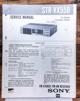 Sony STR-VX550 Receiver  Service Manual *Original*