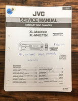 JVC XL-M406 -M407 BK CD Player  Service Manual *Original*