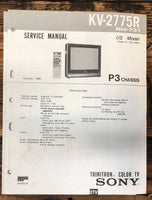 Sony KV-2775R TV  Service Manual *Original*