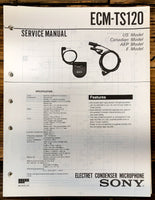 Sony ECM-TS120 Microphone  Service Manual *Original*