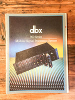 DBX Model 902 903 904 905 906 907 4 pg Dealer Brochure *Original*