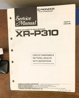 Pioneer XR-P310 Stereo System Service Manual *Original*