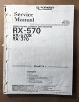 Pioneer RX-570 RX-570S RX-370 Receiver Service Manual *Original*