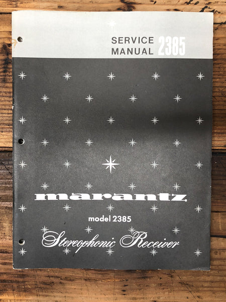 Marantz Model 2385 Receiver  Service Manual *Original* #2