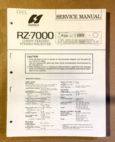 Sansui  RZ-7000 Receiver Service Manual *Original*