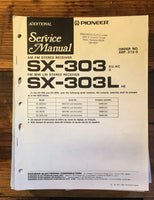 Pioneer SX-303 SX-303L Receiver Service Manual *Original*