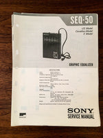 Sony SEQ-50 Equalizer Service Manual *Original* #1