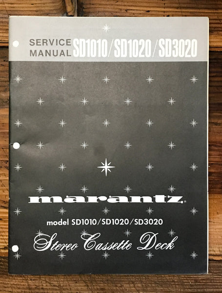 Marantz SD1010 SD1020 SD3020 Cassette  Service Manual *Original*