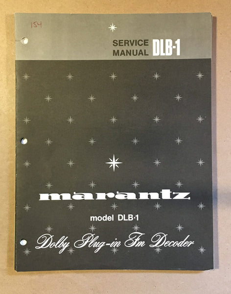 Marantz DLB-1 FM Decoder Service Manual *Original*