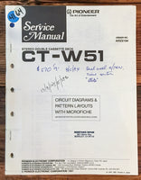 Pioneer CT-W51 CD Player  Service Manual *Original*