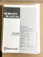 Sherwood AI-1110 Amplifier  Service Manual *Original*