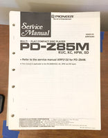 Pioneer PD-Z85M CD Player Service Manual *Original*