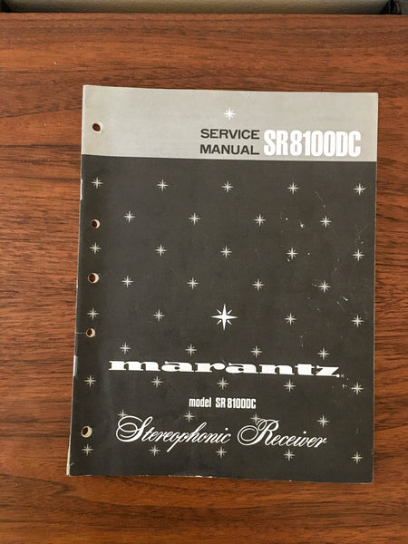 Marantz SR 8100DC SR 8100 DC Receiver Service Manual *Original*