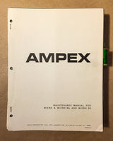 Ampex Micro 9 9A 28 Cassette  Service Manual *Original*
