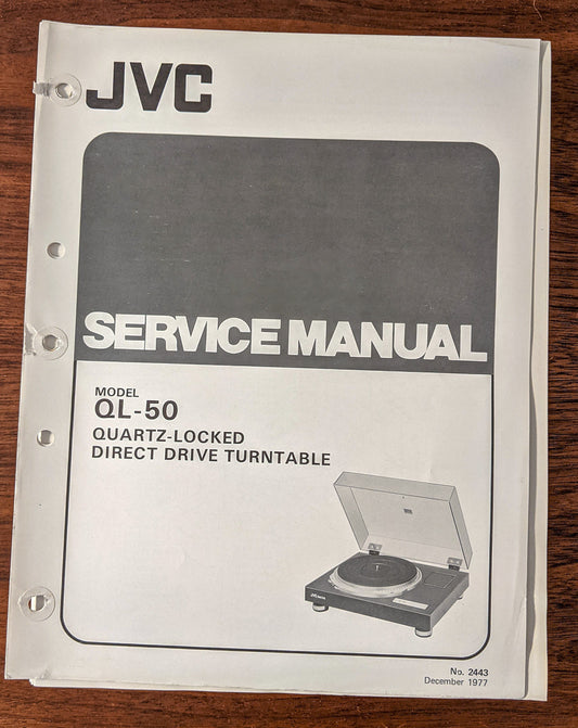 JVC QL-50 Record Player / Turntable Service Manual *Original*
