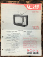 Sony KV-1541R TV  Service Manual *Original*