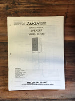 MGA / Mitsubishi SS-520 Speaker Service Manual *Original*