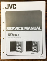 JVC SK-1000 II Speaker Service Manual *Original*