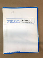 Teac A-4070 Reel to Reel  Service Manual *Original*