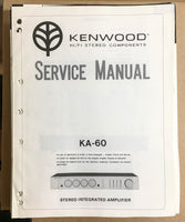 Kenwood KA-60 Amplifier  Service Manual *Original*