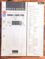 Sansui Z-7000 Z-9000 Receiver  Service Manual *Original*