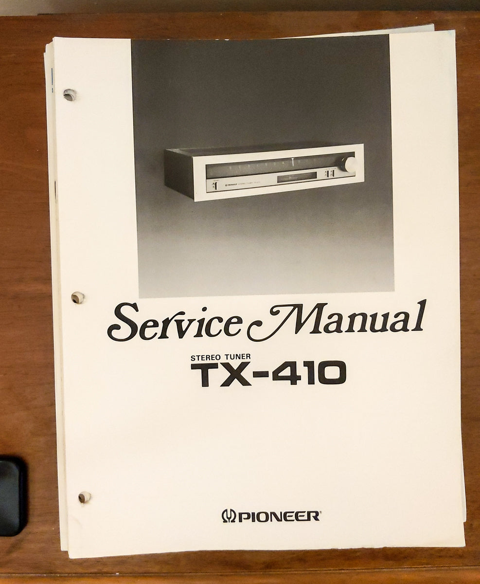 Pioneer TX-410 Tuner Service Manual *Original*