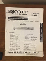 Scott ST130A ST235A T1210 TUNER  Service Manual *Original*