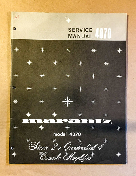 Marantz Model 4070 Receiver Service Manual *Original*