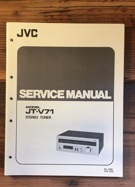 JVC T-V71 Tuner Service Manual *Original*
