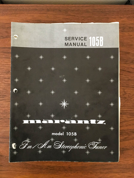 Marantz Model 105B Tuner Service Manual *Original*