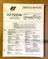 Sansui  RZ-7500AV 7500 AV Receiver Service Manual *Original*