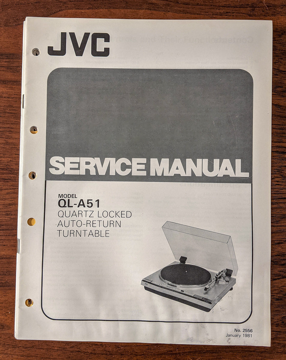 JVC QL-A51 Record Player / Turntable Service Manual *Original* #1