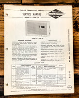 Philco Ford T-5 Code 124 Radio Service Manual *Original*